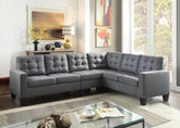 Earsom Gray Linen Sectional Sofa Model 52760 By ACME Furniture